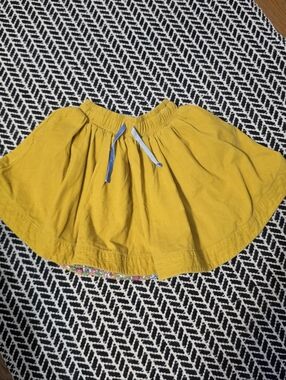 Mini Boden Yellow Drawstring Full Skirt